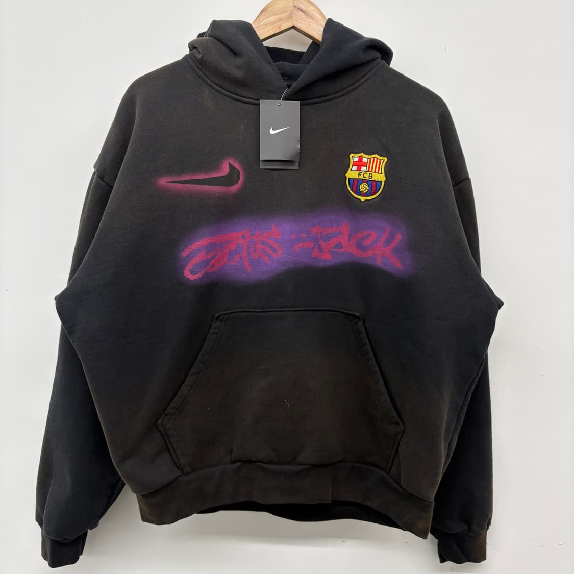 나이키 FC 바르셀로나 블랙 후드티 남/L 상품이미지2
