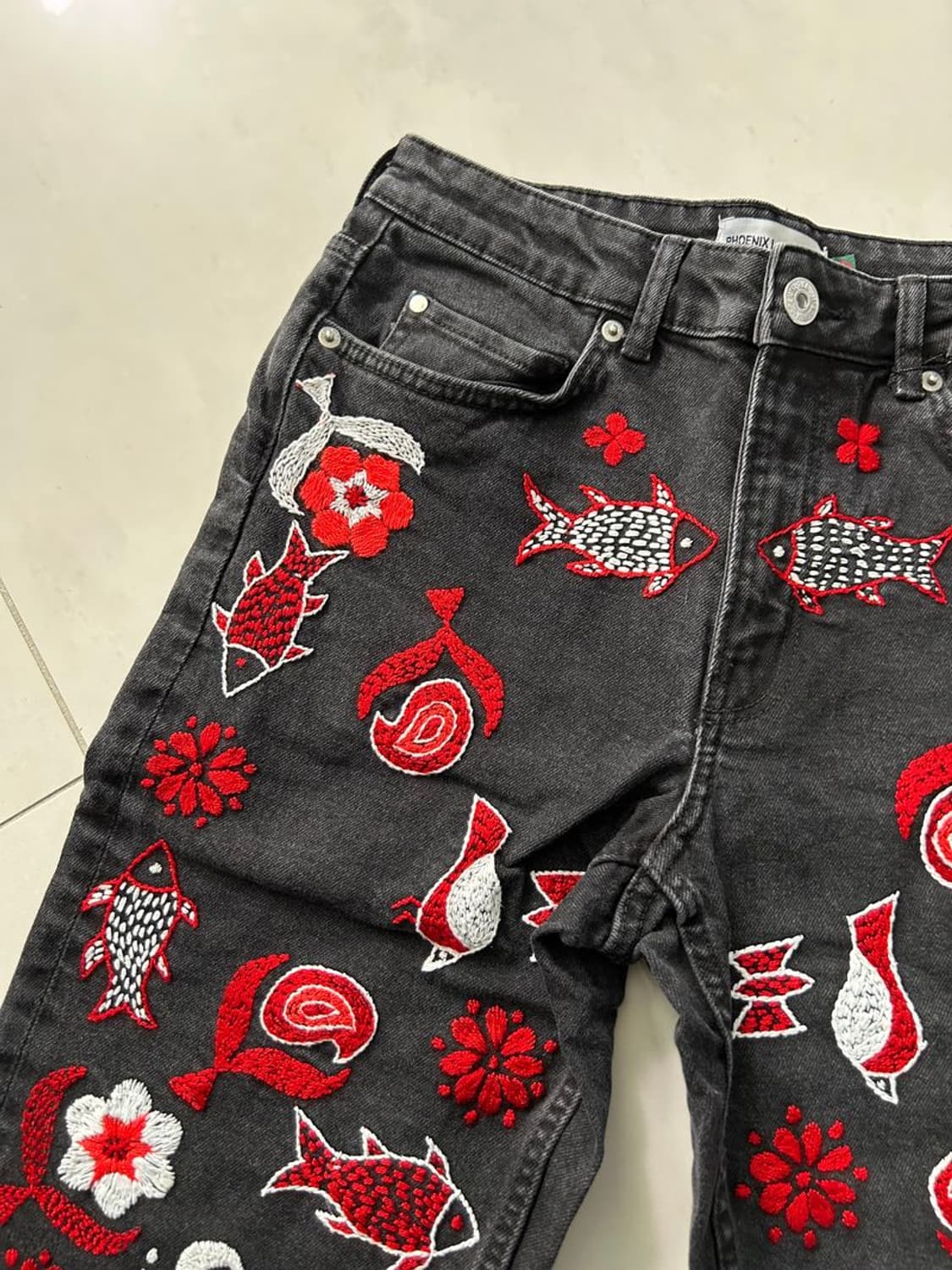 HAND EMBO DENIM PANTS 핸드 엠보싱 데님 팬츠 상품이미지3