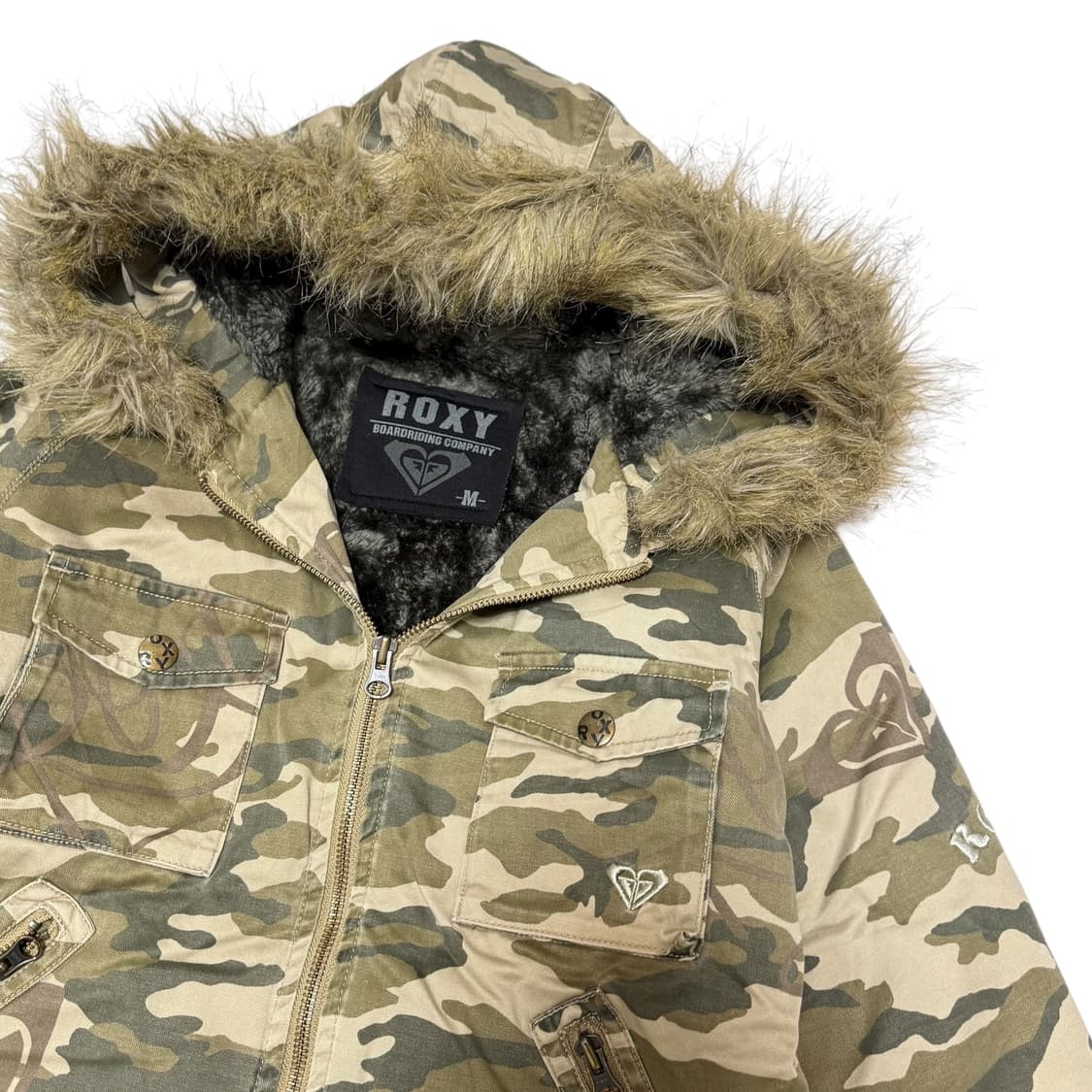 ROXY 록시 울프죠 안감퍼 카모 코튼자켓 상품이미지4