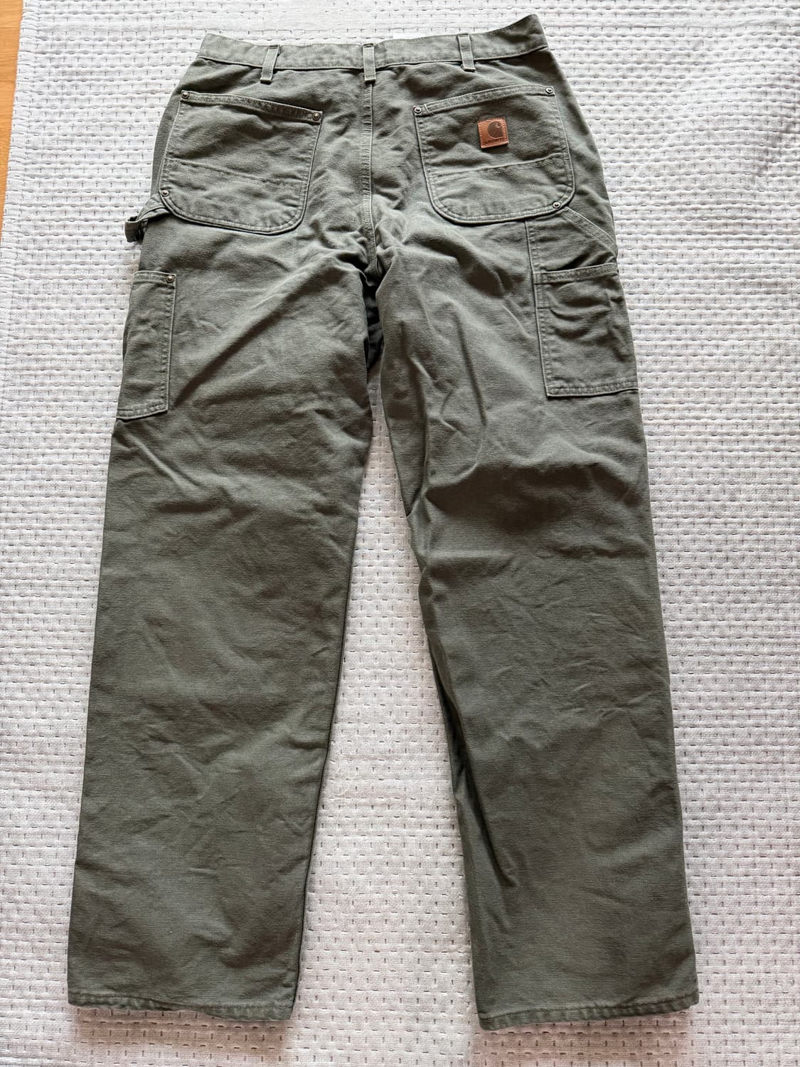 [34] 칼하트 더블니 워크팬츠 b136 모스 상품이미지2