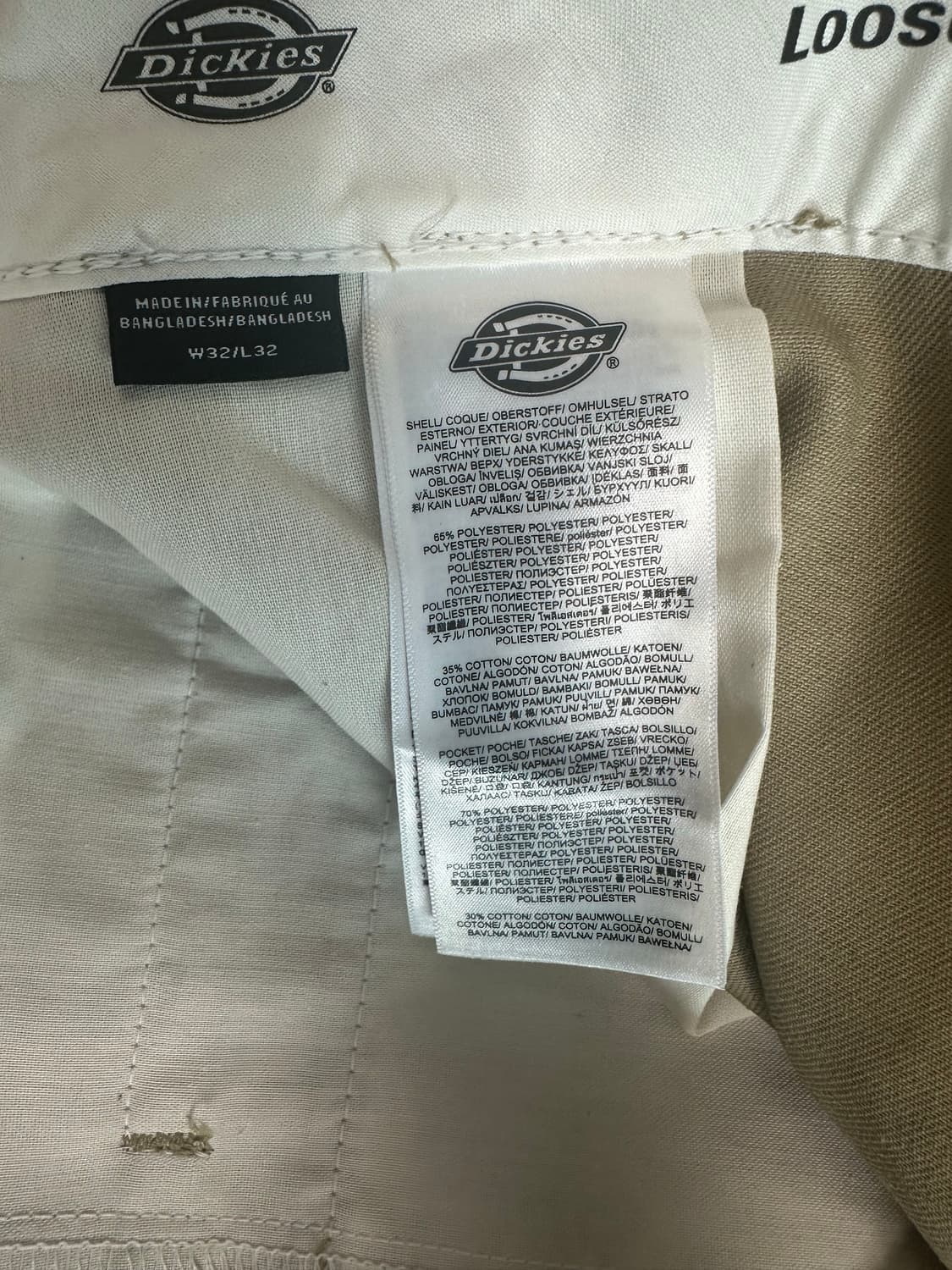 디키즈 더블니 루즈핏 워크팬츠 (카키) 상품이미지3