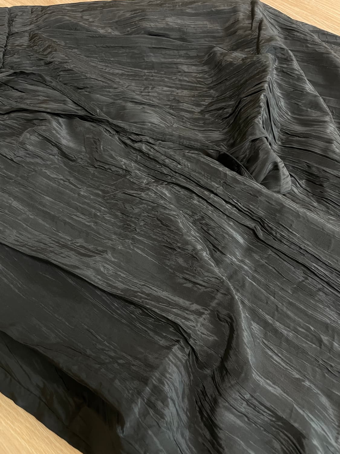 유스 플리츠 팬츠 바지 S 블랙 상품이미지3