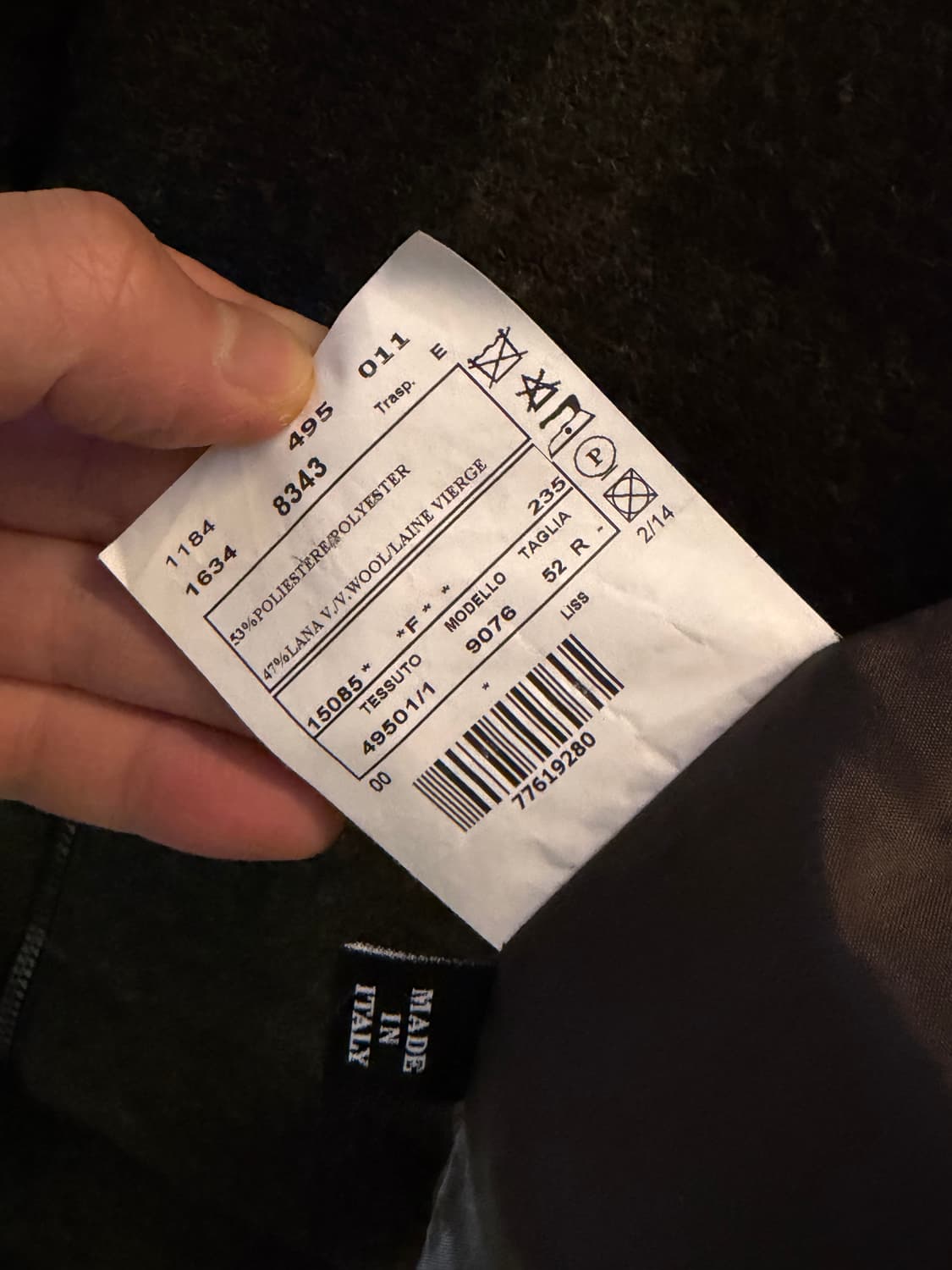 Hydrogen 카모플라쥬 울 블렌드 후드집업 52R 상품이미지6