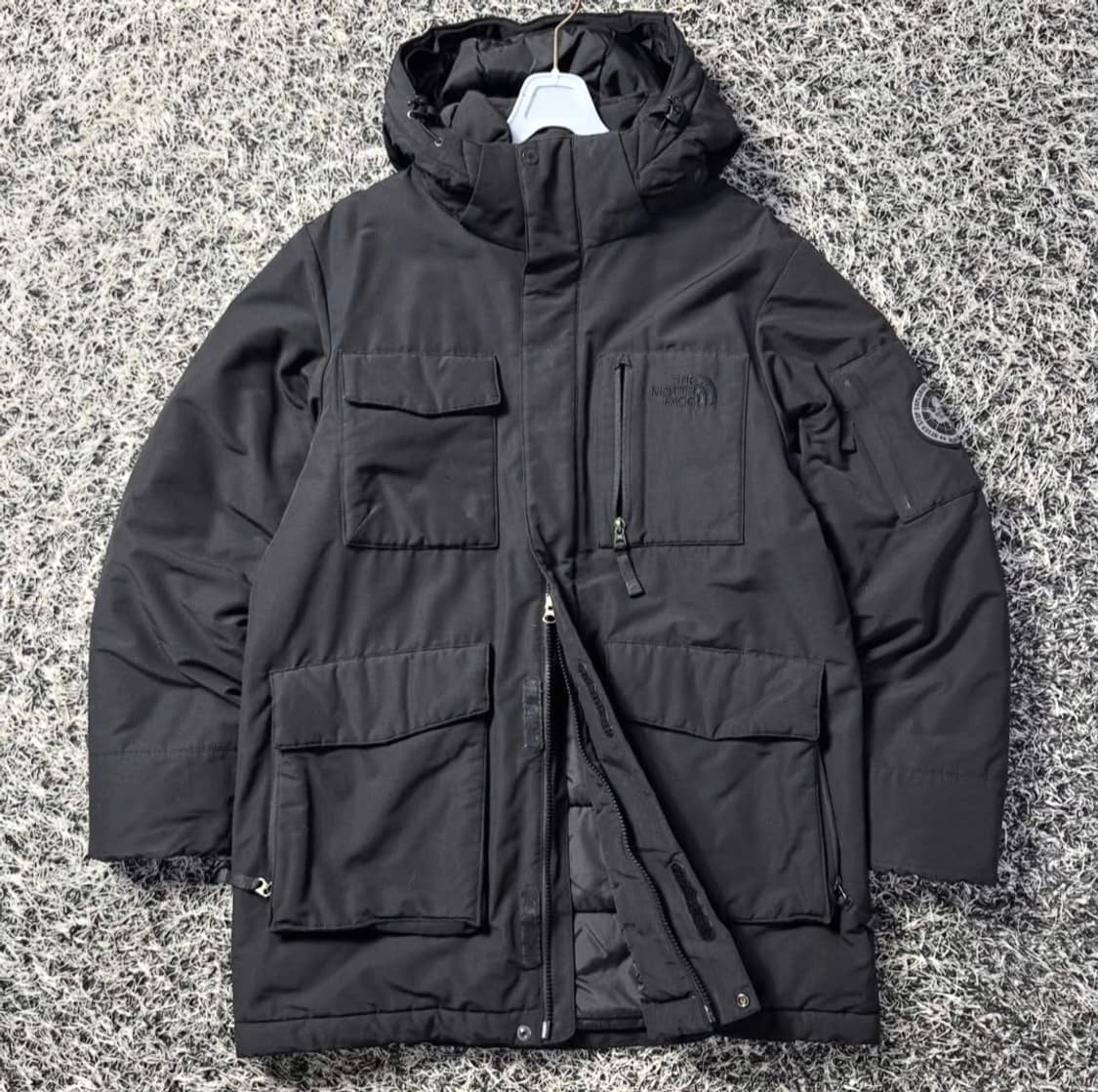 노스페이스 맥머도 2way 블랙 후드 패딩 M-L 상품이미지1