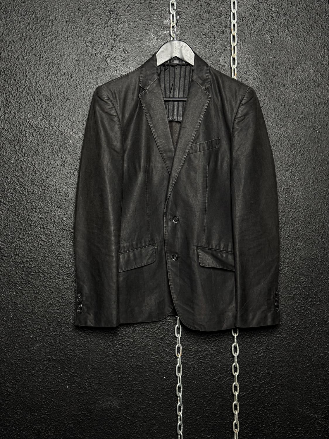 Wax Coating 2-Button Blazer 상품이미지6