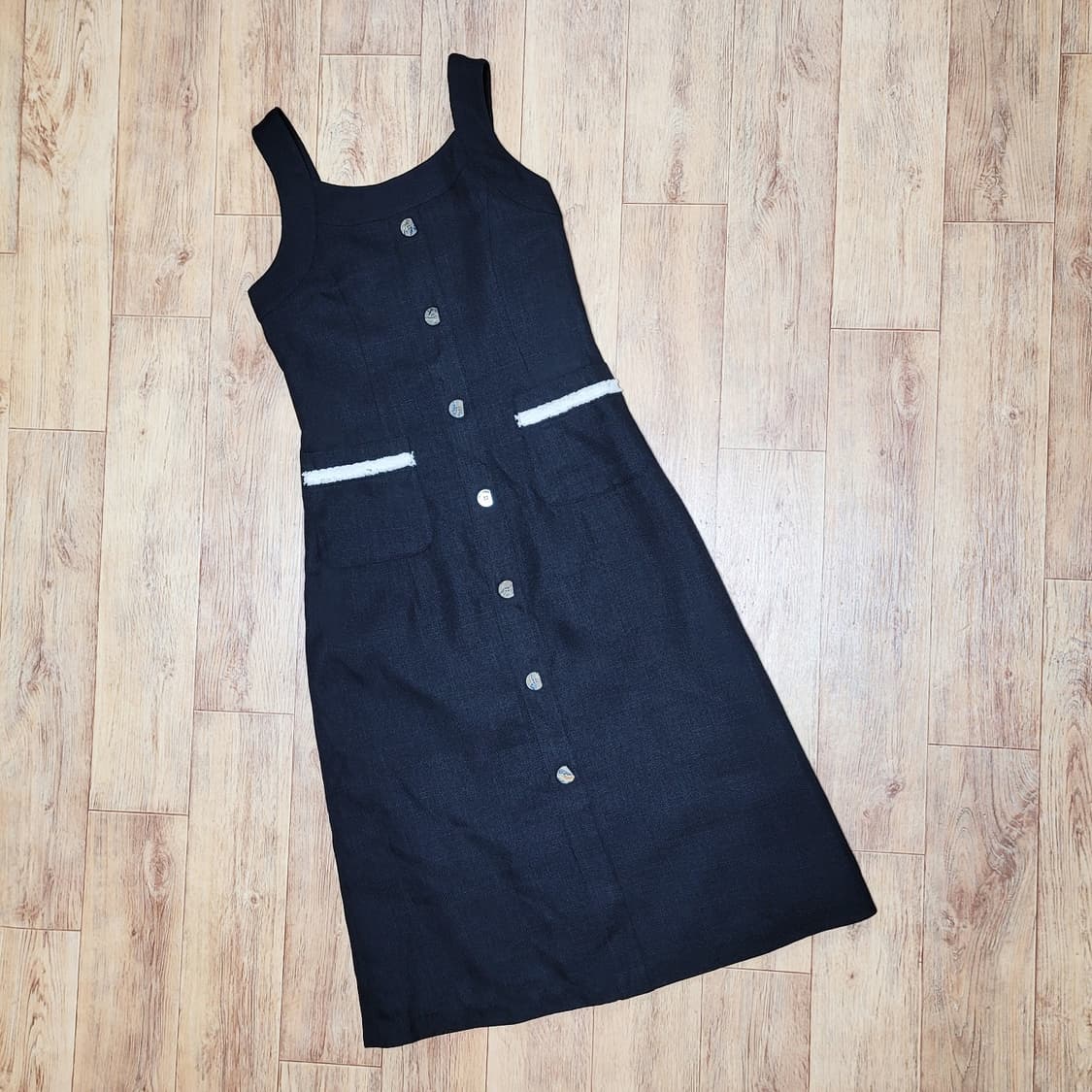 제너럴아이디어(Generalidea) 플랫 트위드원피스 55-66 새상품 상품이미지3