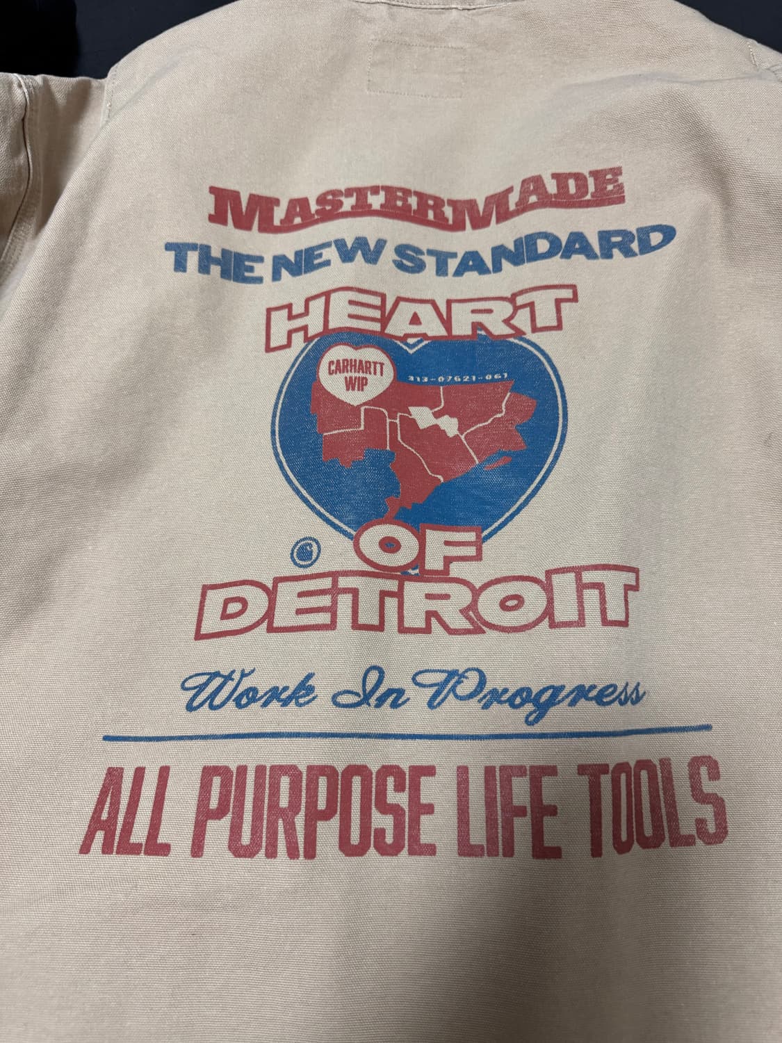 정품4회착용 칼하트 WIP 아칸 아르칸 그래픽자켓 브라운 L 상품이미지5