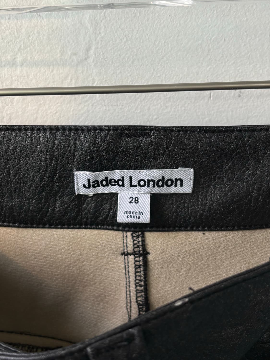 제이디드 런던 모토 드리프트 레더 부츠컷 트라우저 상품이미지7