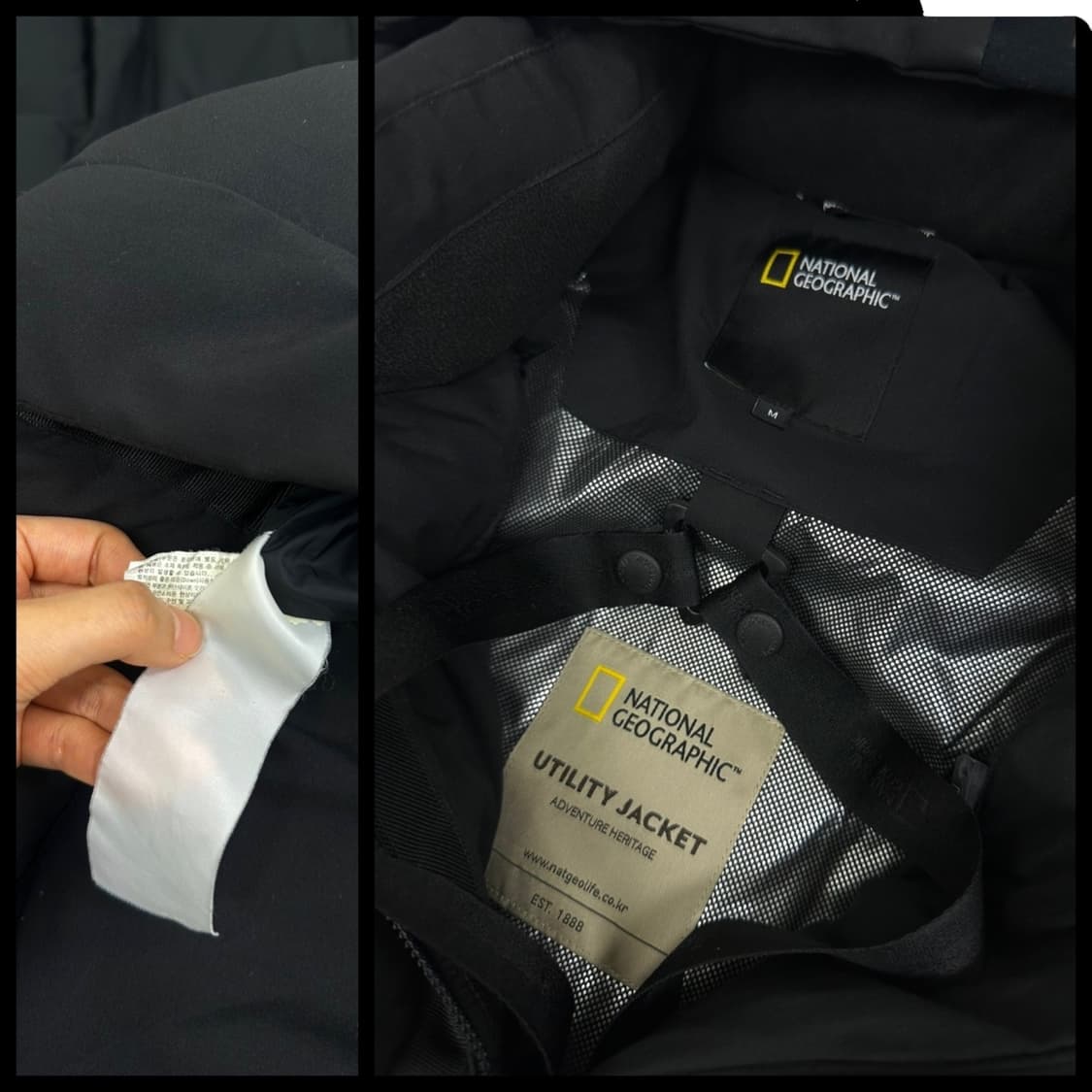 내셔널지오그래픽 덕다운 롱패딩 블랙 (M) 상품이미지9