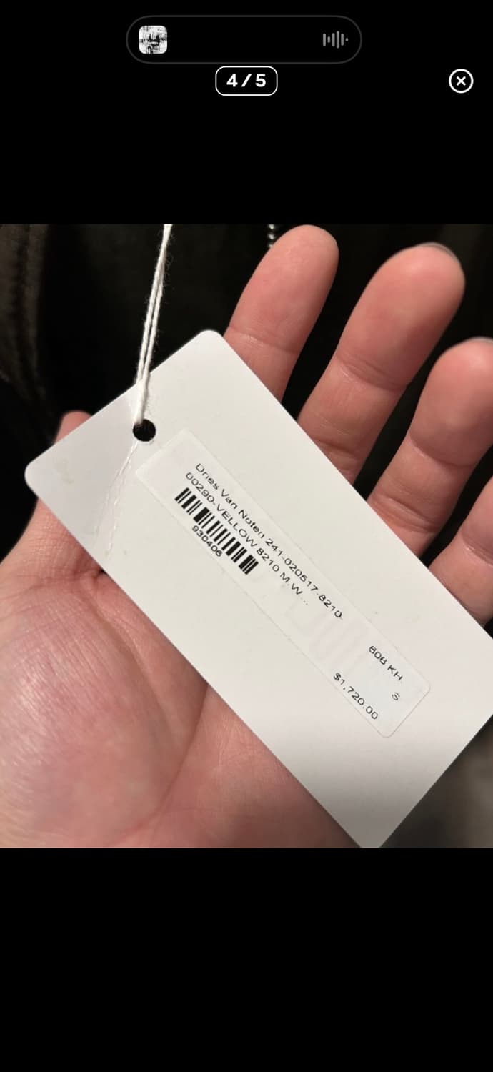 판매보류 드리스반노튼 백지퍼봄버 카키 s 상품이미지4