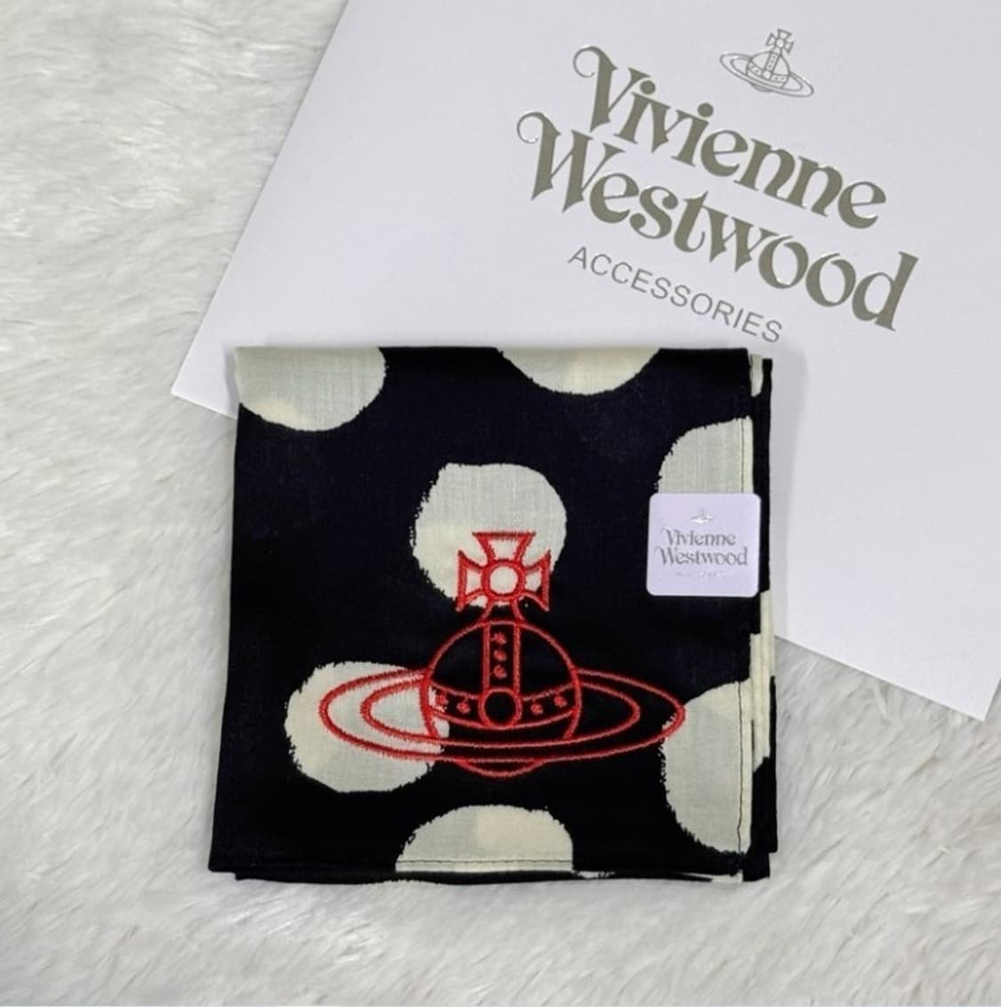 비비안웨스트우드 면 손수건 (새상품 with Case) 상품이미지1