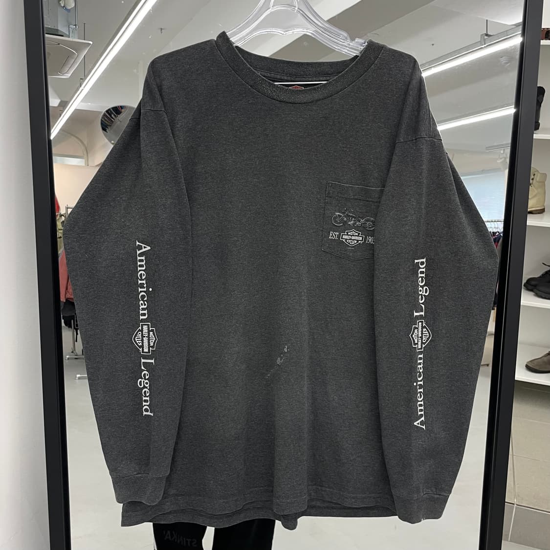 할리데이비슨 00s 바이크 모터싸이클 빈티지 그래픽 롱슬리브 긴팔 티셔츠 상품이미지4