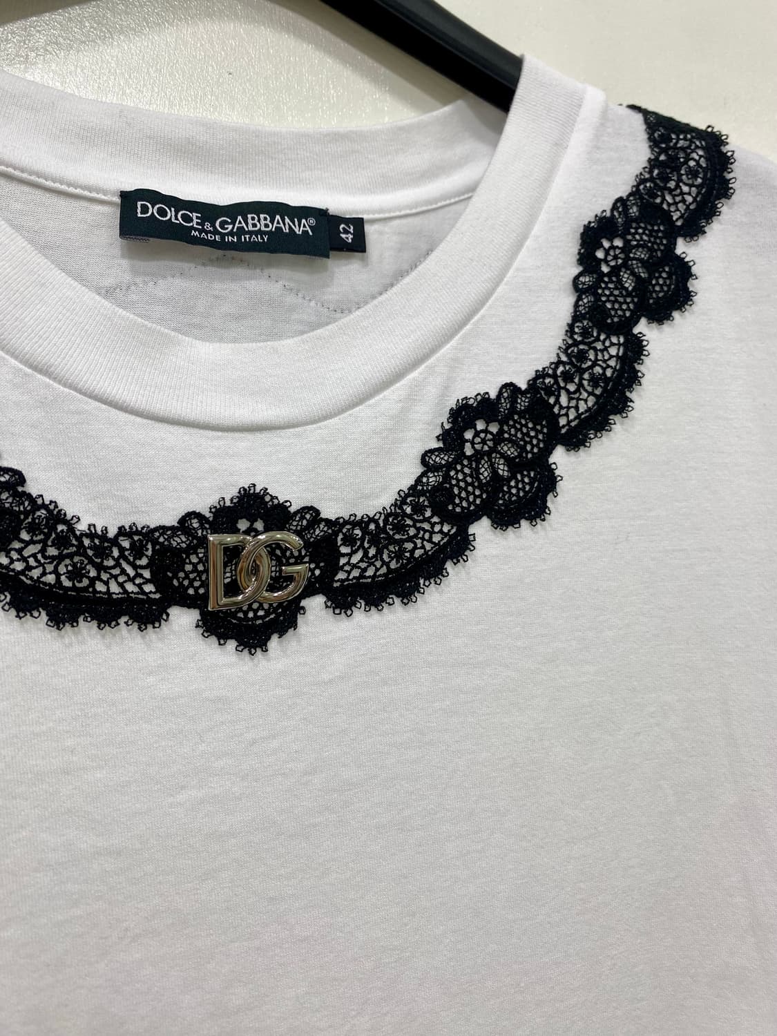 돌체앤가바나 DG로고 레이스 반팔 42 상품이미지4