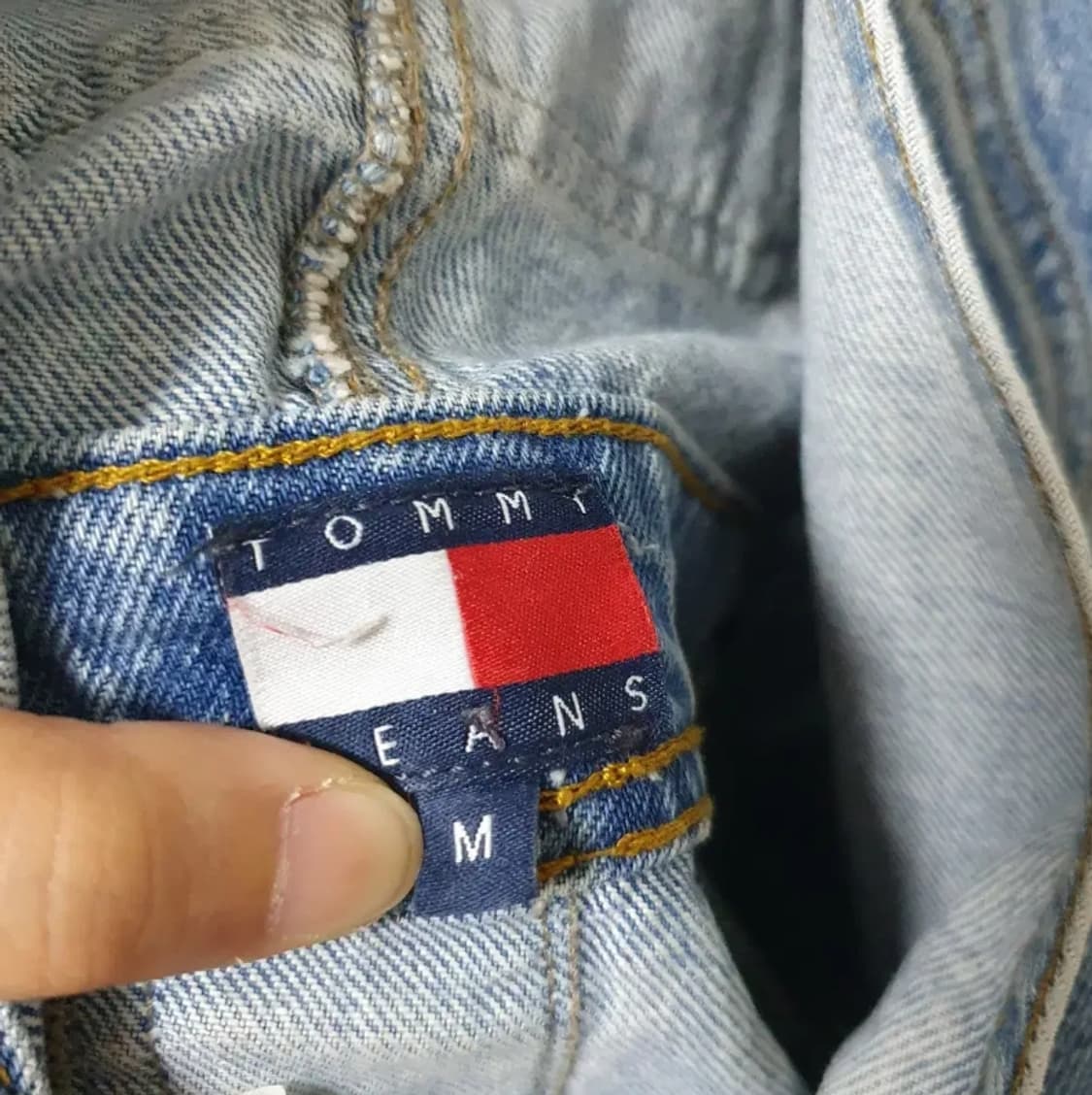 102) 타미힐피거데님 90s 덩거리 멜빵치마 상품이미지4