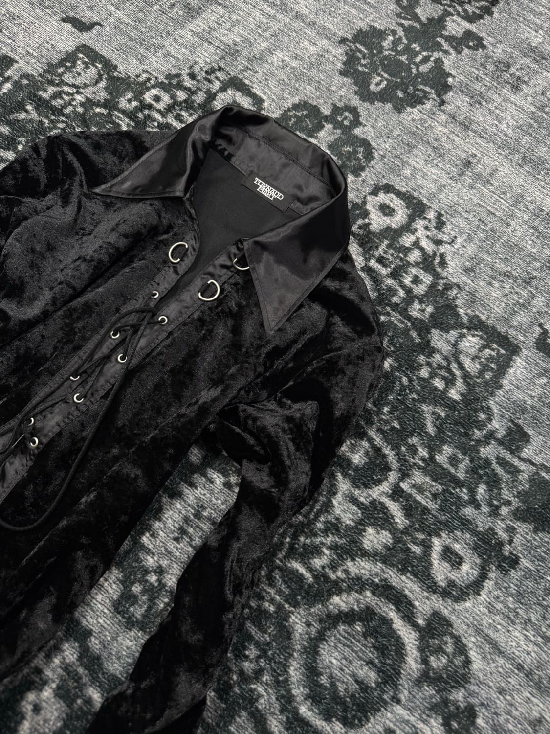 Tornado mart 00s archive lace up velour  상품이미지3