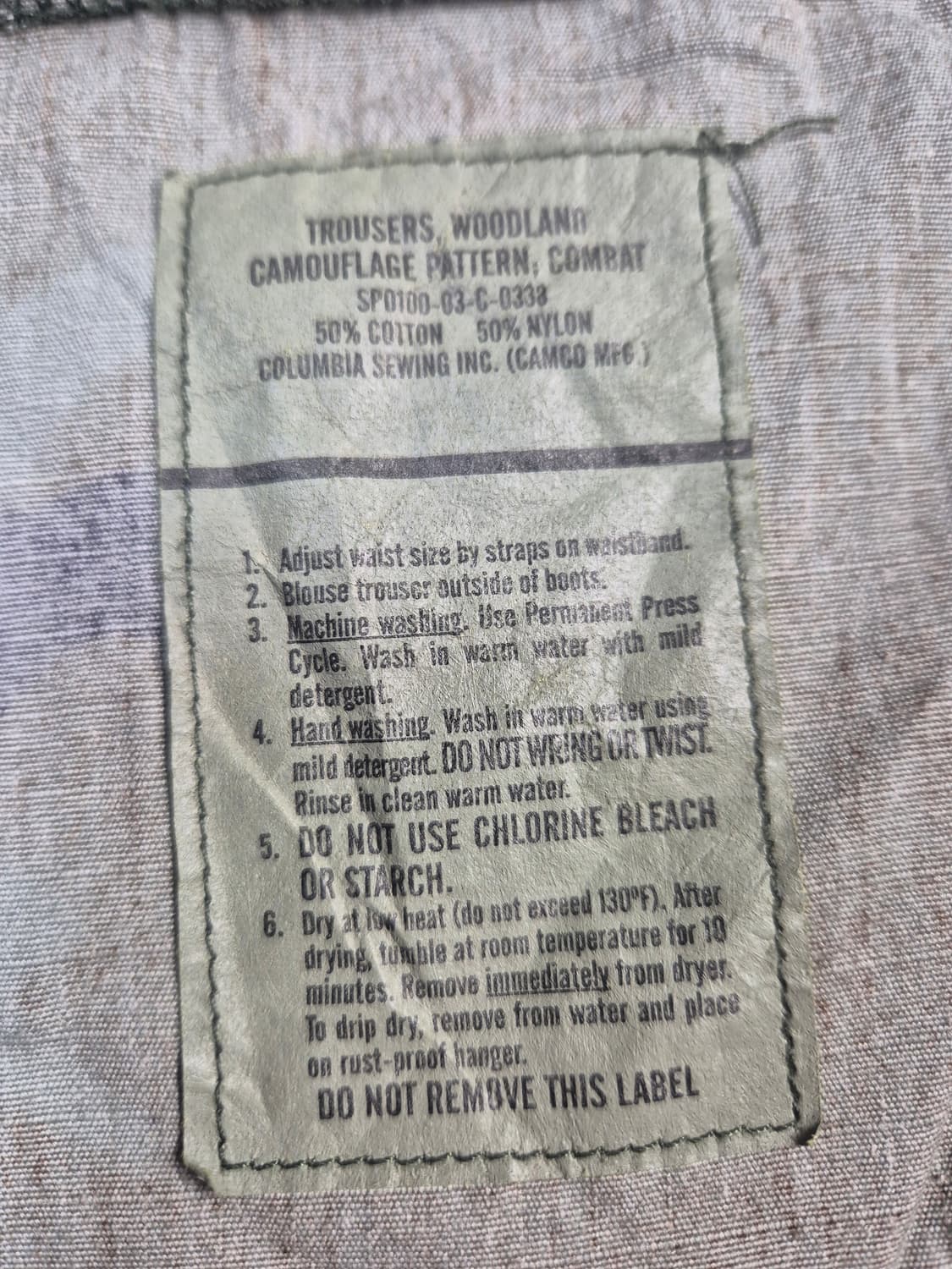 BDU 팬츠 미군 (BP2) 상품이미지5