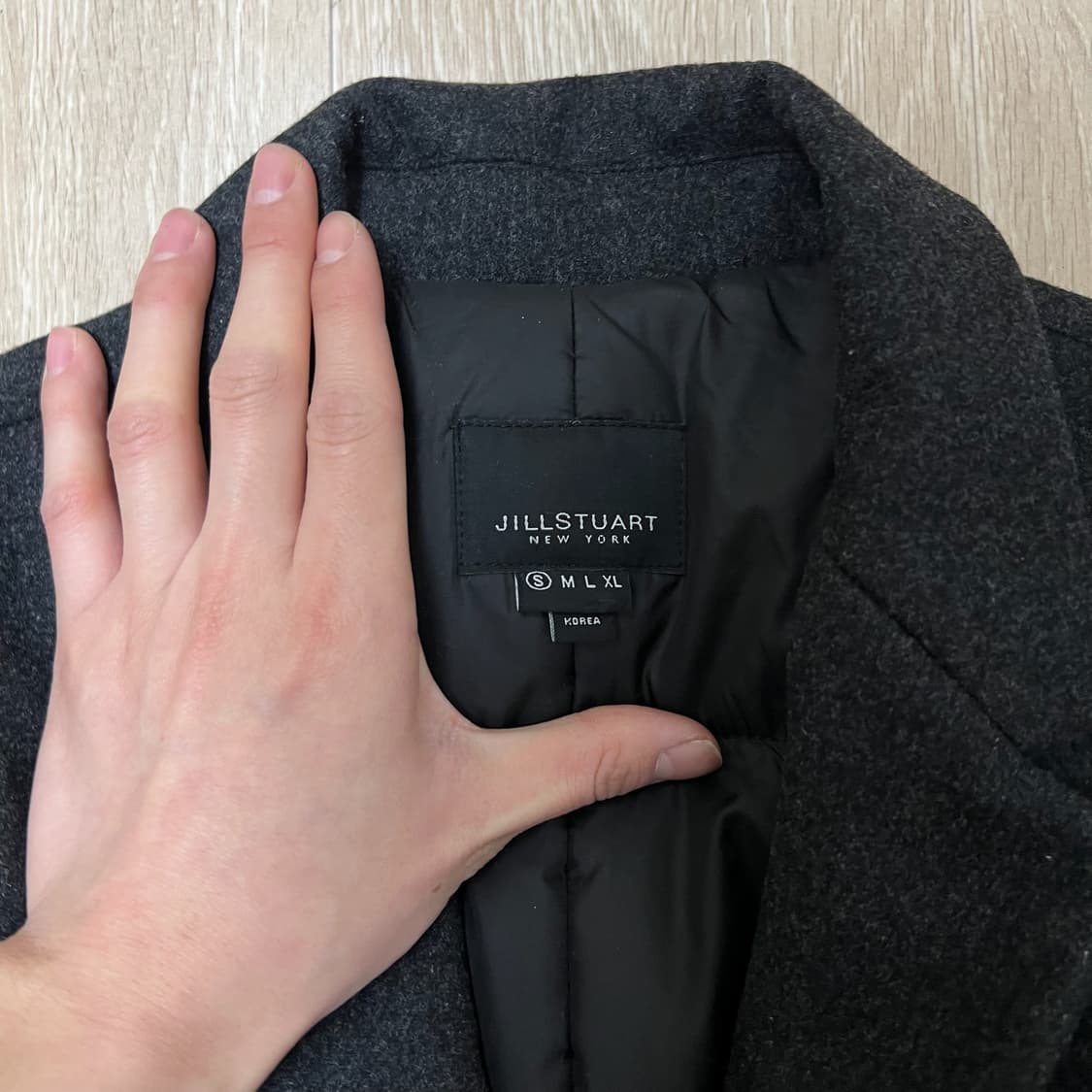 질스튜어트 뉴욕 남성 모직 안감 싱글 코트 S/90  상품이미지4