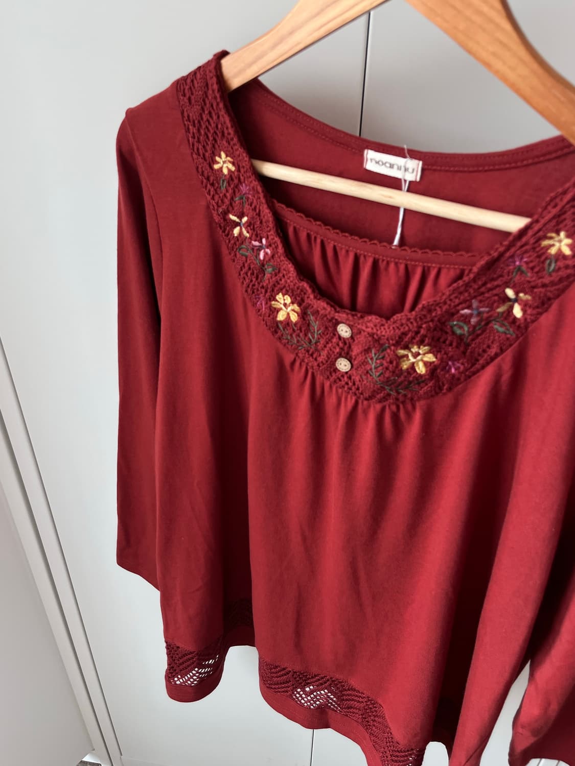 Noannu 하구미 꽃 자수 미니 원피스 상품이미지9