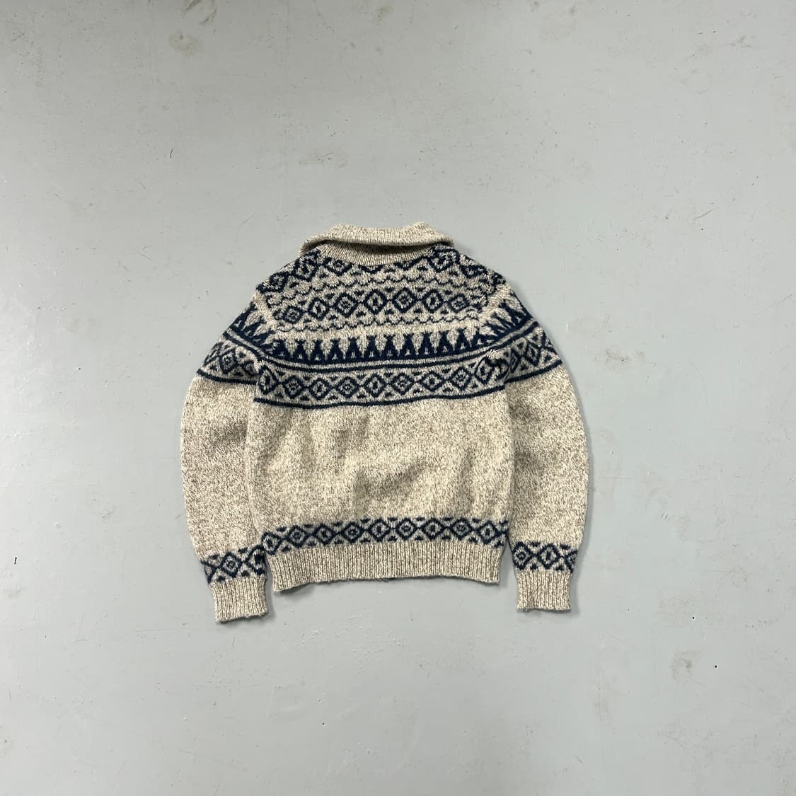 엘엘빈 오트밀 패턴 울 집업  상품이미지6