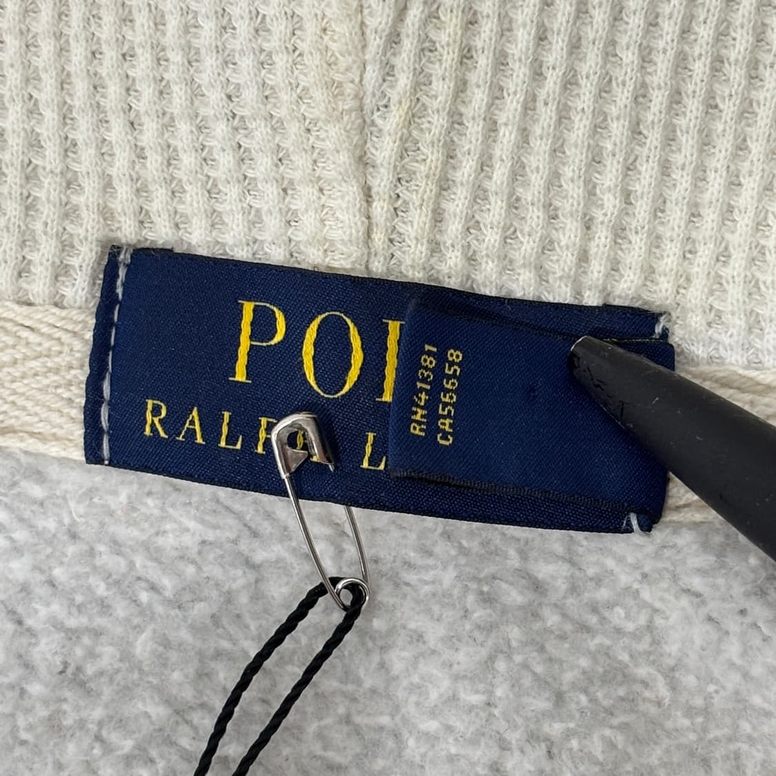 폴로 랄프로렌 그레이색 써멀 후드집업 상품이미지4