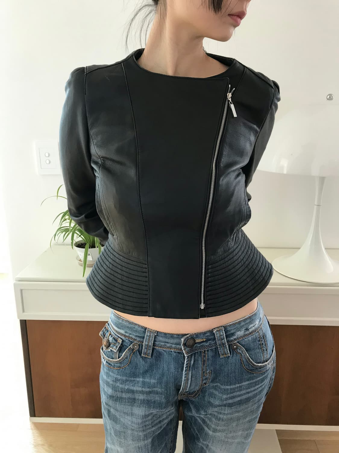 Courreges sheepskin leather jacket 상품이미지1