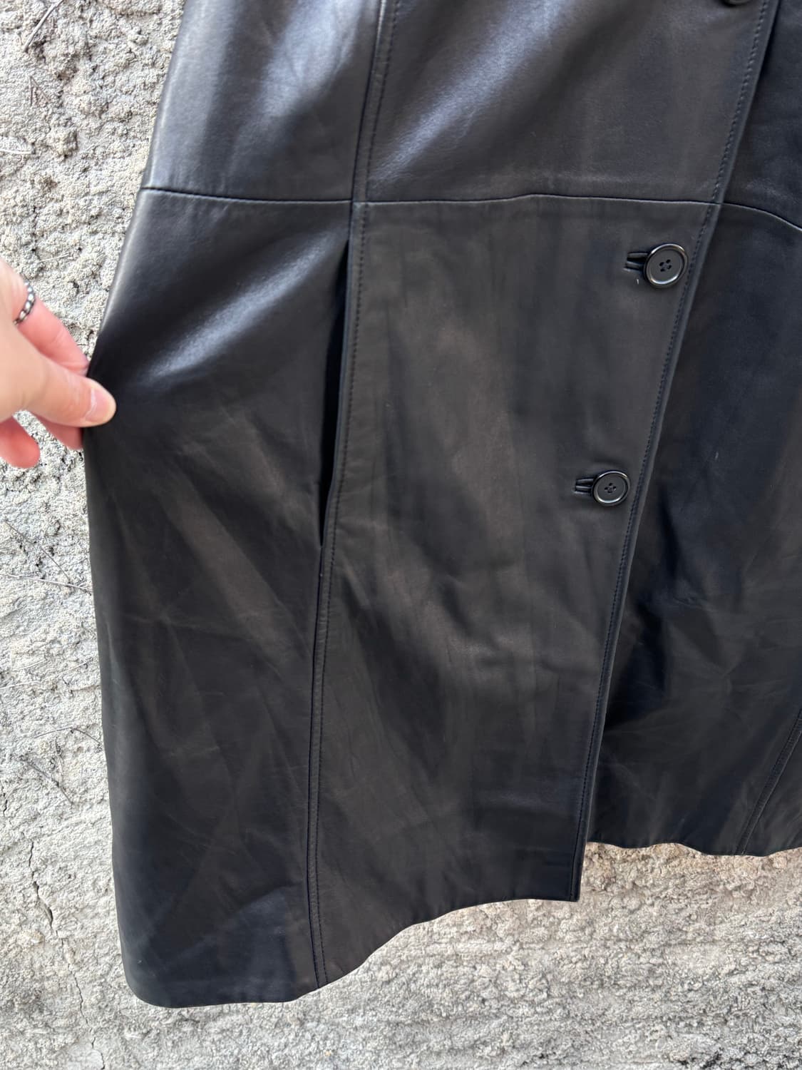 어거스트 맥스 우먼 양가죽 니트 믹스 가죽코트  상품이미지7