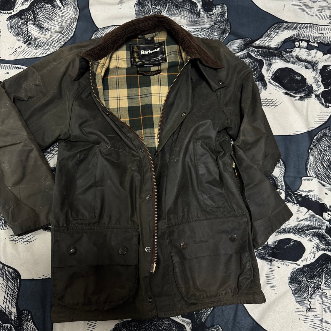바버 뷰포트 왁스자켓 34 사이즈 상품이미지7