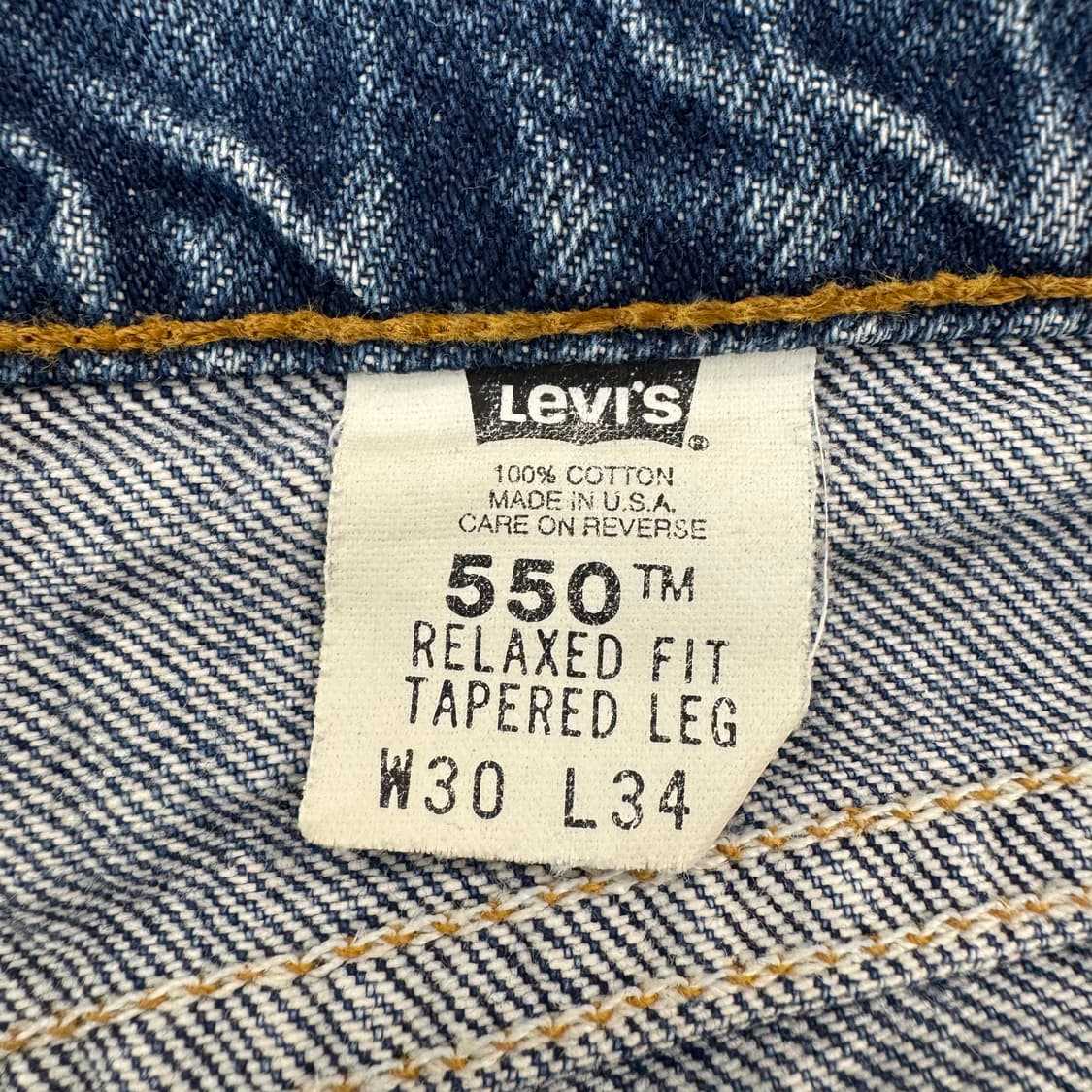 90s 리바이스 550 오렌지탭 테이퍼드 레그 진 made in USA  상품이미지7