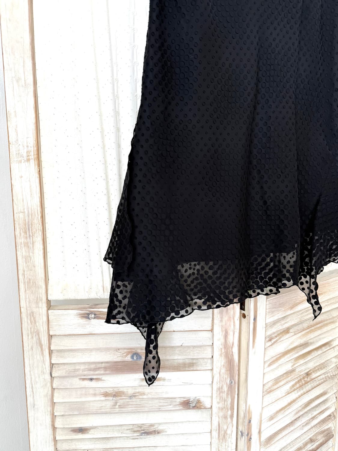 black dot pattern midi skirt 상품이미지2