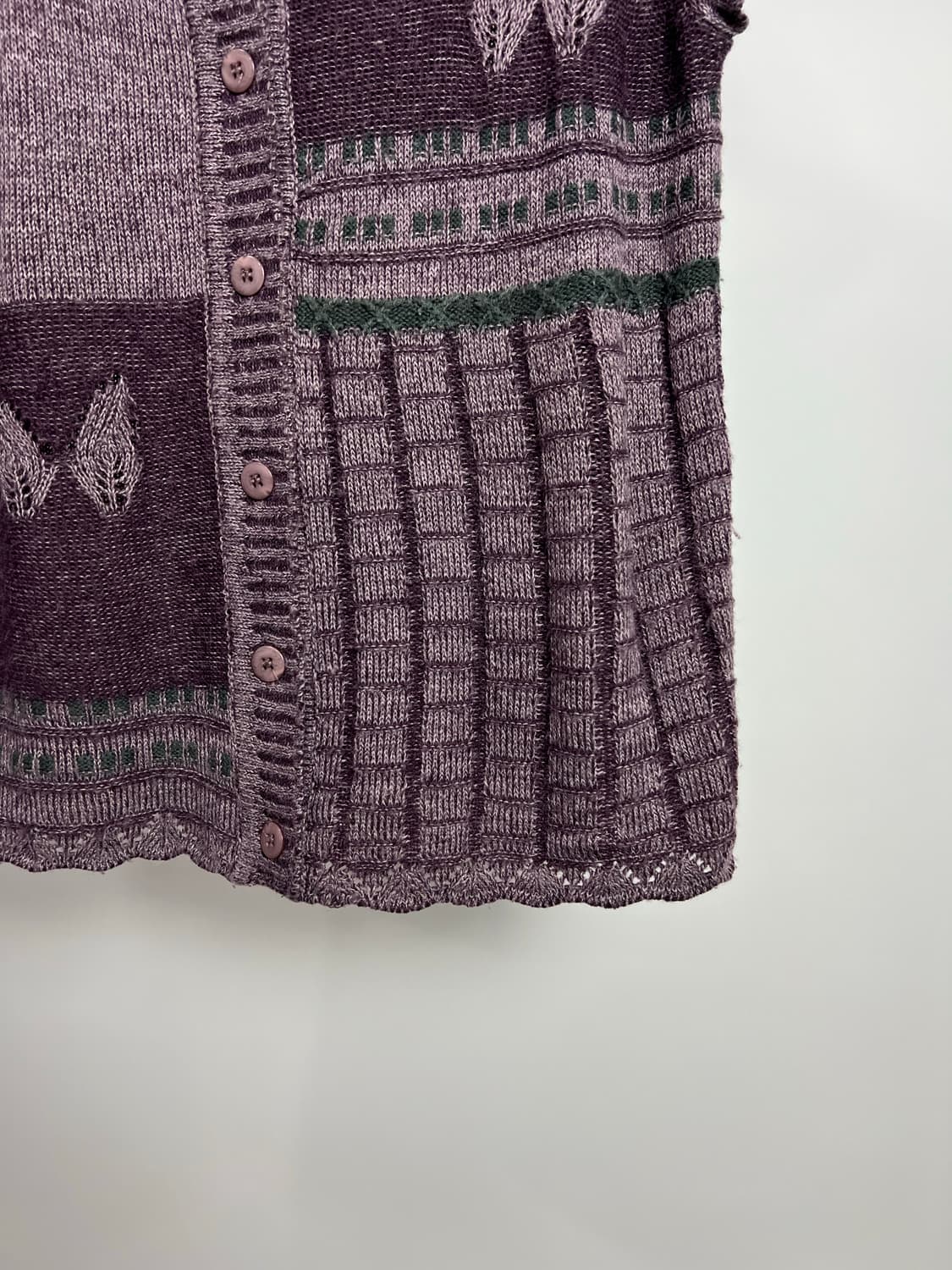 빈티지 반팔 니트 베스트 상품이미지3