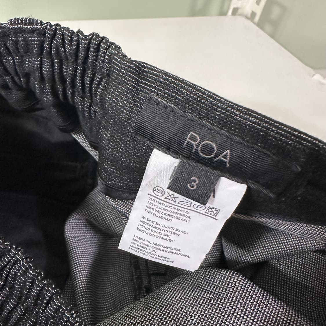 XXL 로아 ROA 루즈테이퍼드핏 하이웨스트 원턱 밴딩슬랙스 상품이미지2