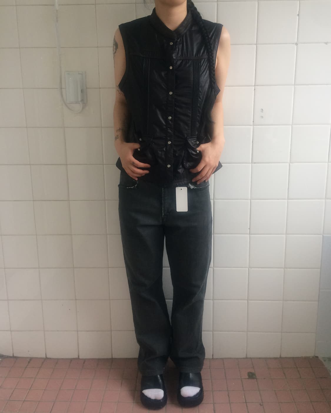 Line detail vest 상품이미지6