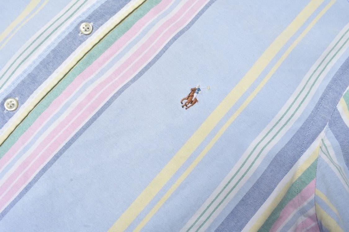 폴로 랄프로렌 신형라벨 스트라이프 셔츠 남방 L N0810 상품이미지7