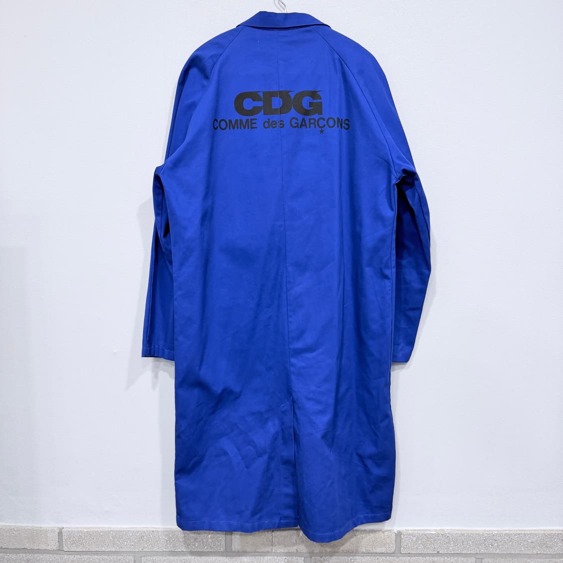 꼼데가르송 CDG 블루 모리넬 롱 워크자켓 상품이미지2