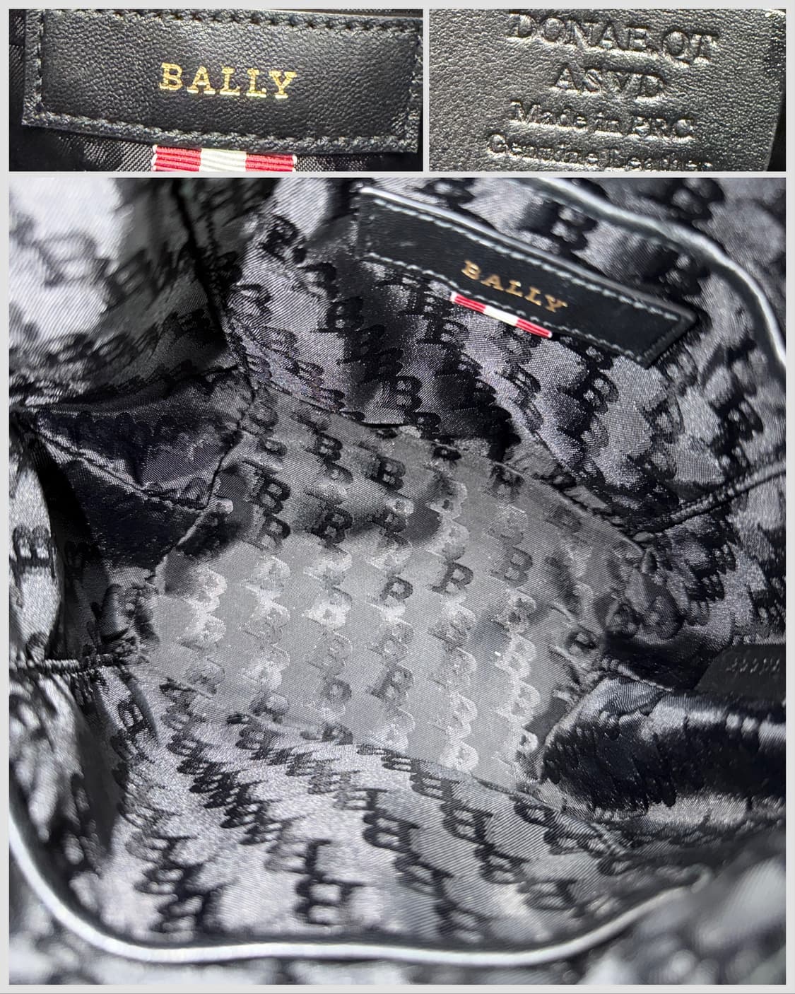 발리 퀼팅 레더 드로우스트링 버킷백 상품이미지8