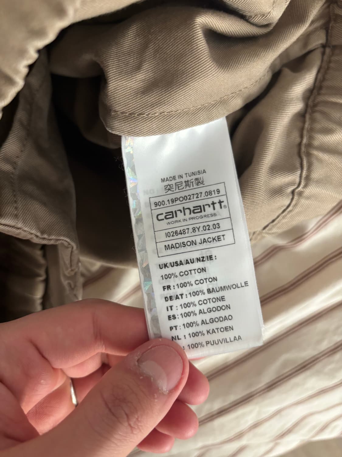 [L] 칼하트 매디슨 자켓 상품이미지4