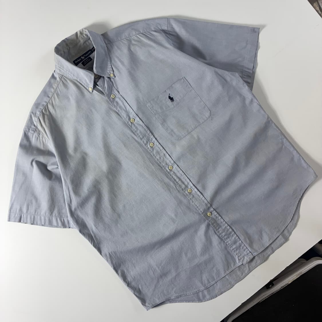 Polo  폴로 랄프로렌 자수 블레이크 코튼 소라 반팔 셔츠  상품이미지2