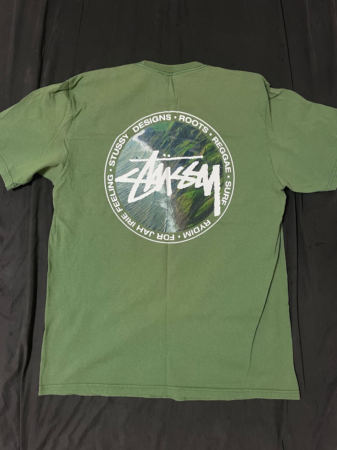 STUSSY COASTLINE TEE - GREEN M 상품이미지2