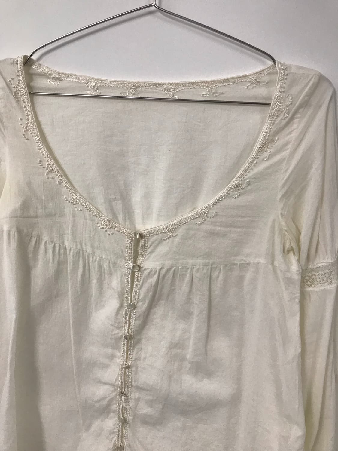 빈티지 자수 블라우스 상품이미지3