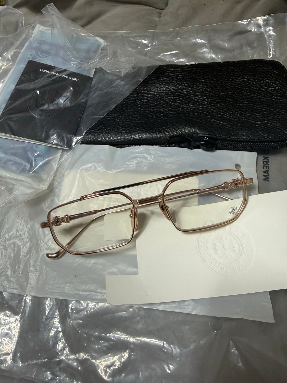 (새상품) 크롬하츠 안경 거셔 골드 상품이미지2