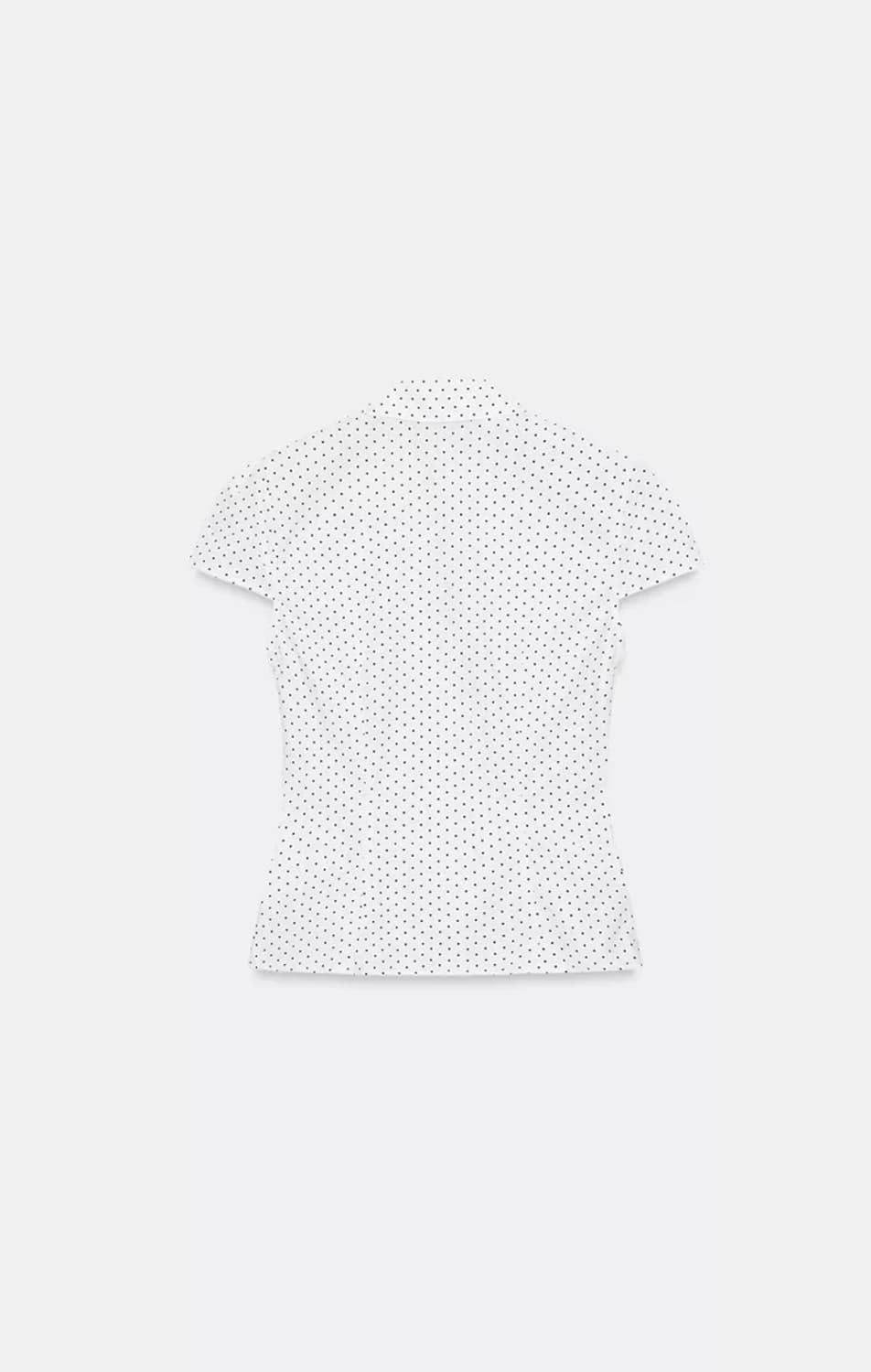 Zara 자라 도트 반팔 셔츠 xs 상품이미지7