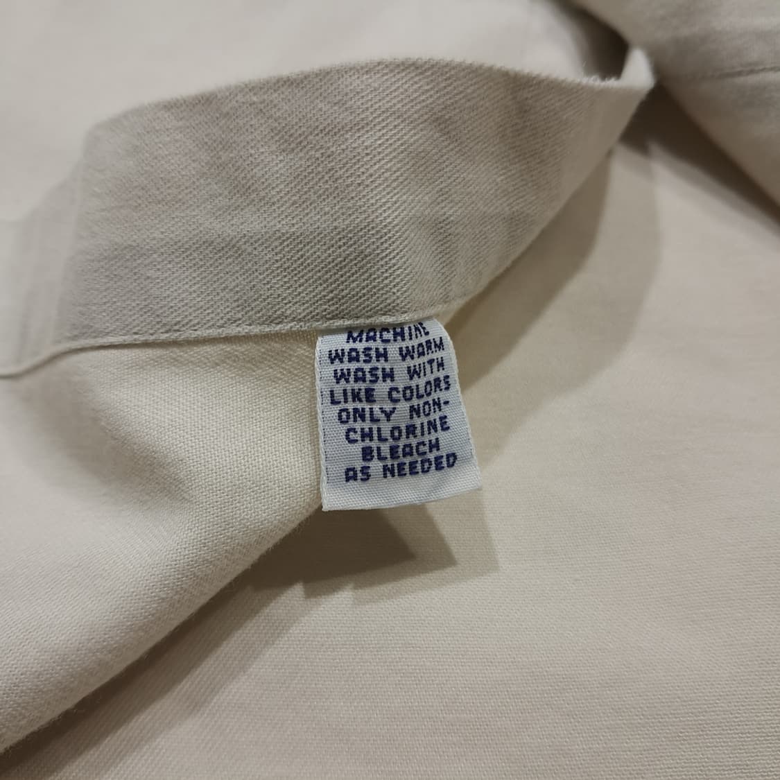 CK154 M 폴로 90s 미국판 치노트윌 라이트베이지 셔츠 남방 상품이미지5