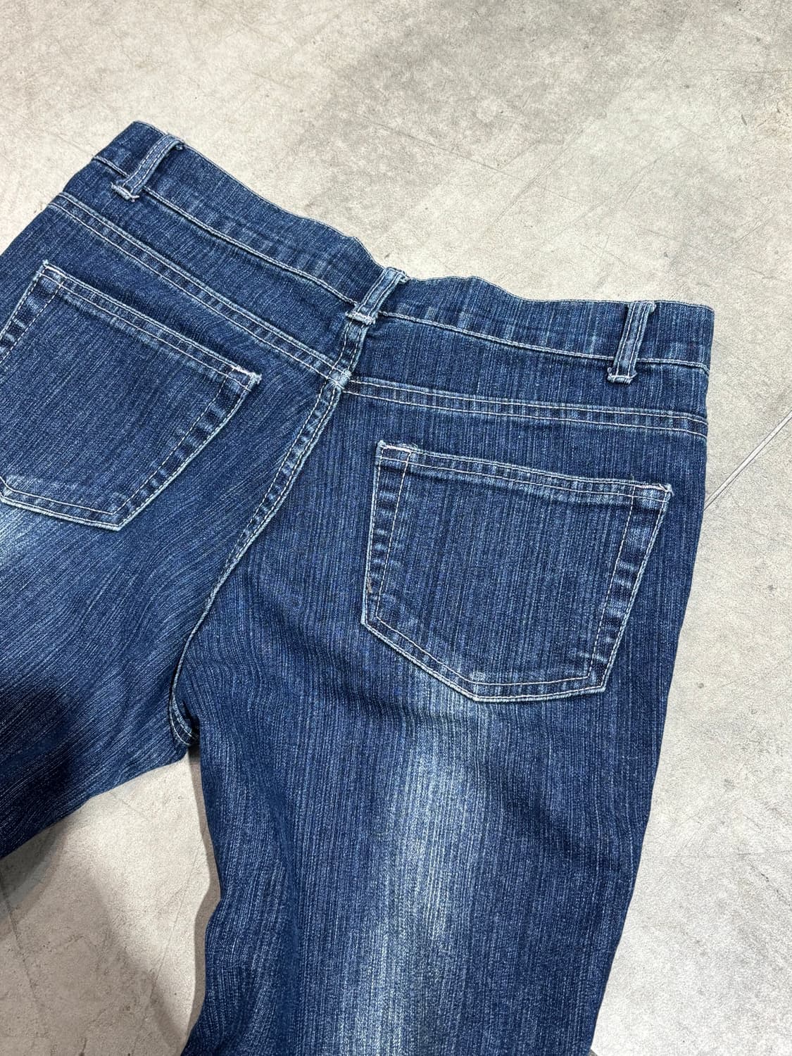 레이스 자수 부츠컷 데님 팬츠 상품이미지8