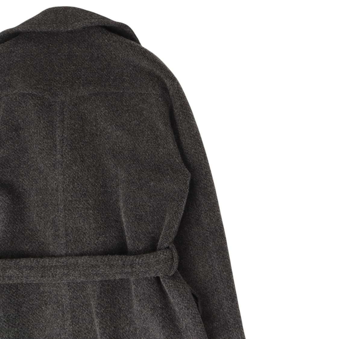솔리드옴므 챠콜 오버핏 더블 브레스티드 울 코트 상품이미지6