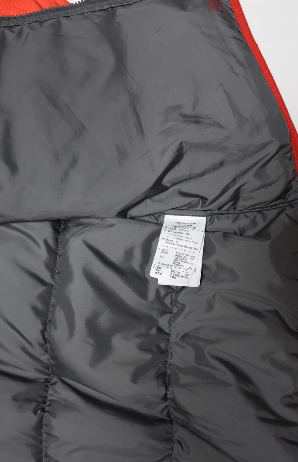 나이키 오렌지 패딩 점퍼 (사이즈 90 / S-P-CH) 상품이미지8