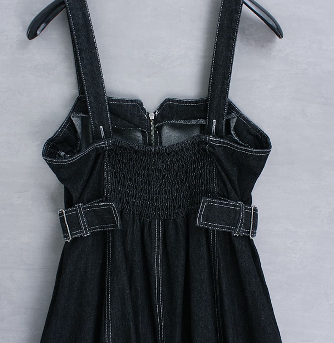 CPCM _ pleated switching denim ops_S4387 상품이미지9