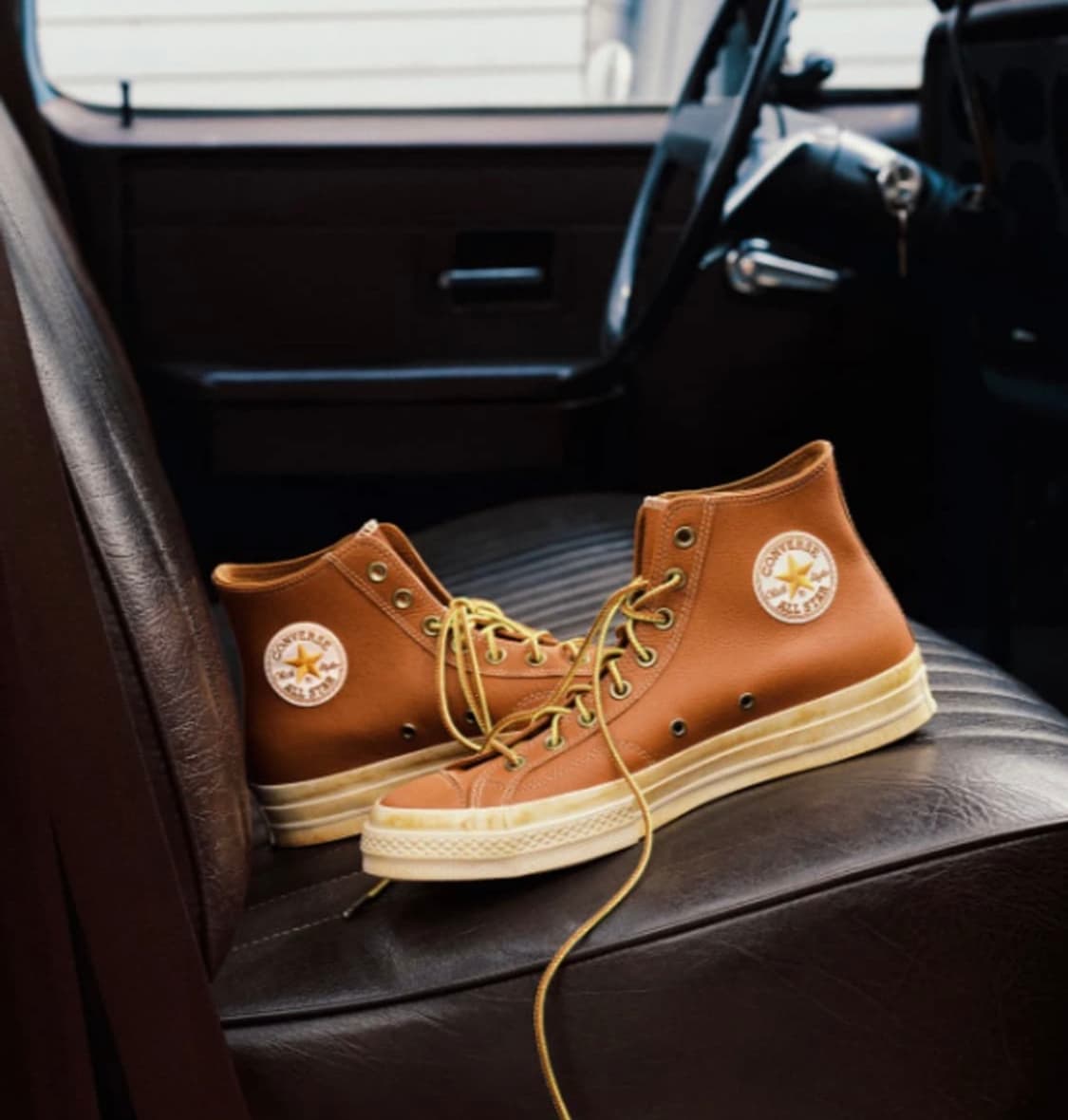 척 70 빈티지 레더 워크웨어 앤티크 세피아 [280] 상품이미지1