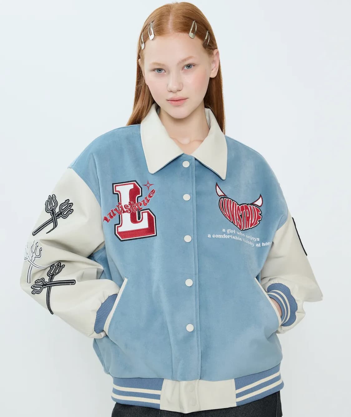 러브이즈트루 CH DEVIL VARSITY JACKET 바시티 자켓 상품이미지1