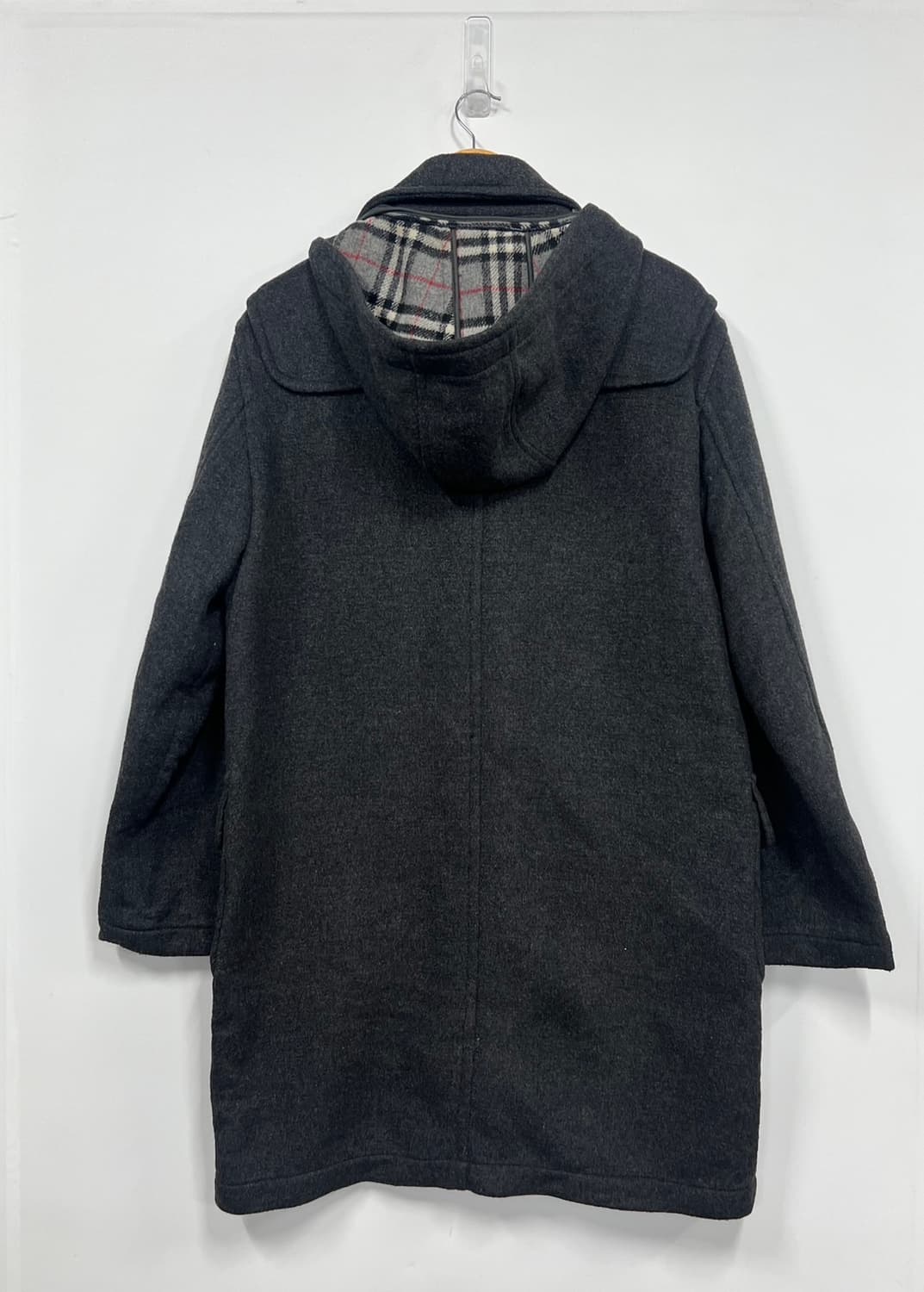 FR Jeans 차콜 안감 체크 떡볶이 코트 상품이미지5