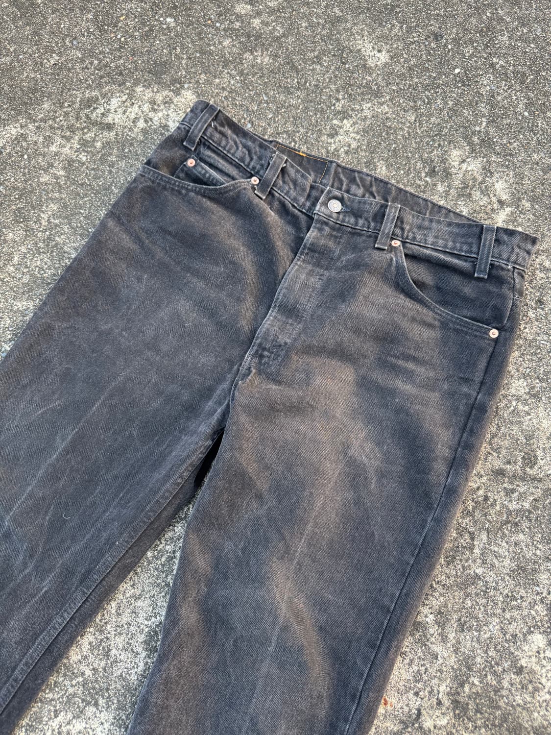 90S 빈티지 리바이스 517 블랙 워싱진 오렌지탭 38 상품이미지3